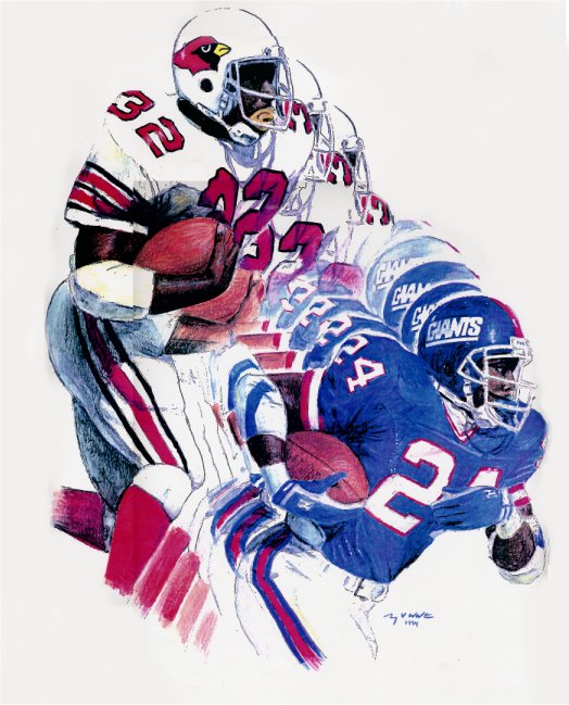 Otis Anderson, New York Giants, ST Louis Cardinals, Art