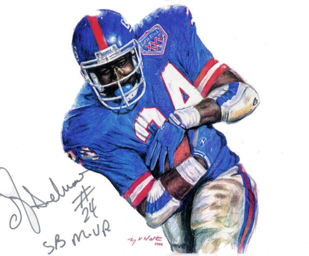Otis Anderson, New York Giants, Super Bowl, Art