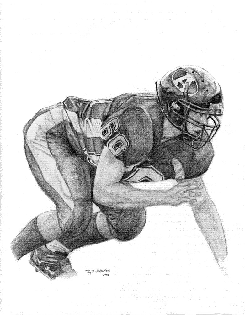 Sketch, Art, Portrait, Avon Football