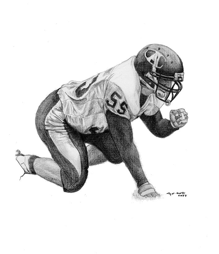 Sketch, Art, Portrait, Avon Football