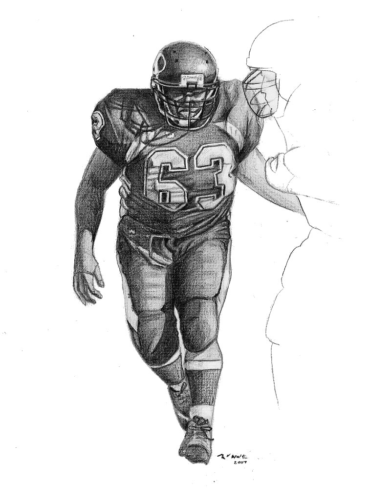 Sketch, Art, Portrait, Avon Football