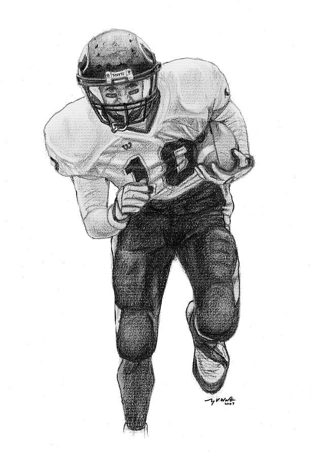 Sketch, Art, Portrait, Avon Football