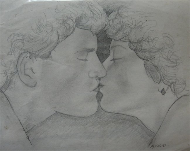 Sketch, Art, Portrait, Love